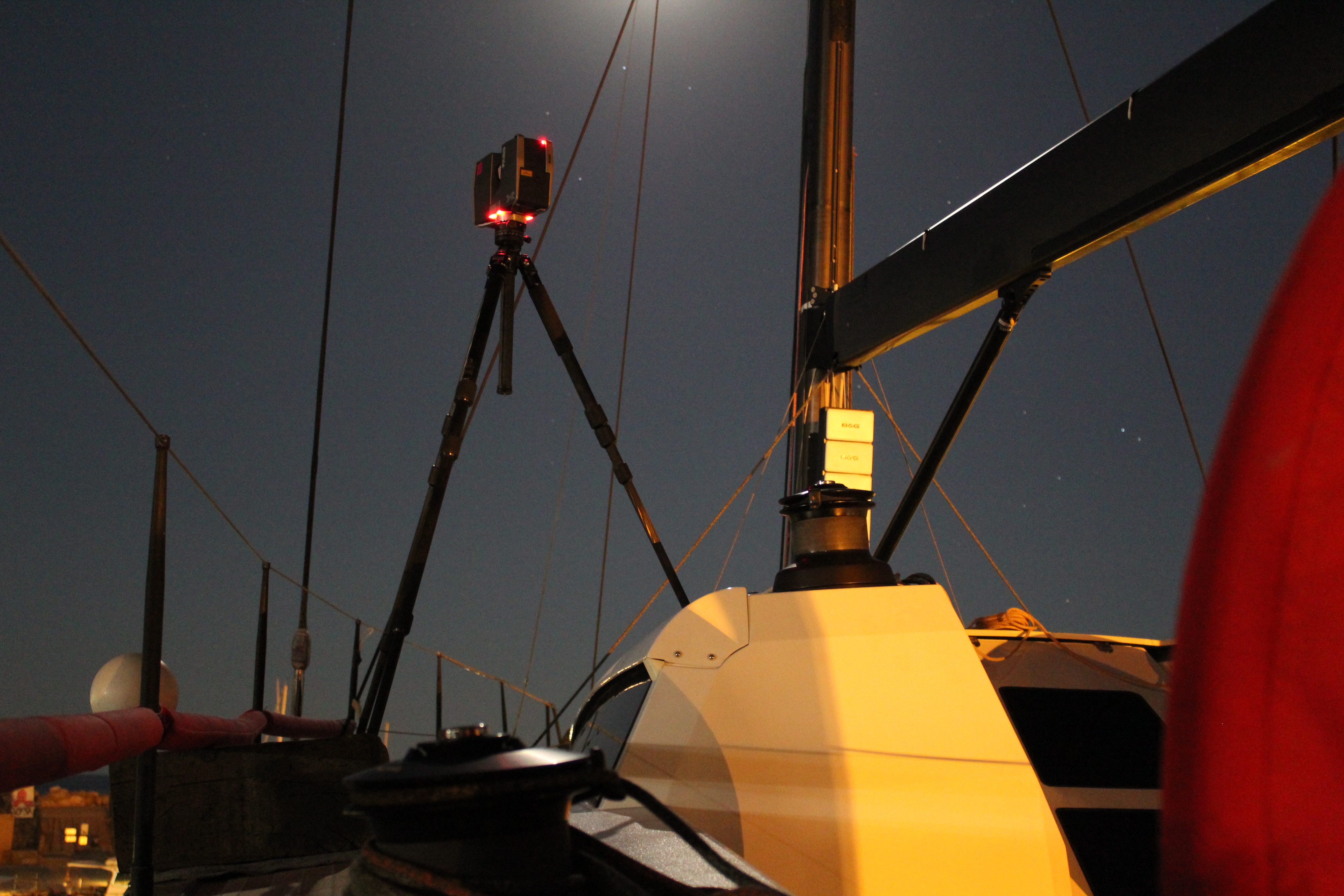 Laserscan zur Bootsoptimierung